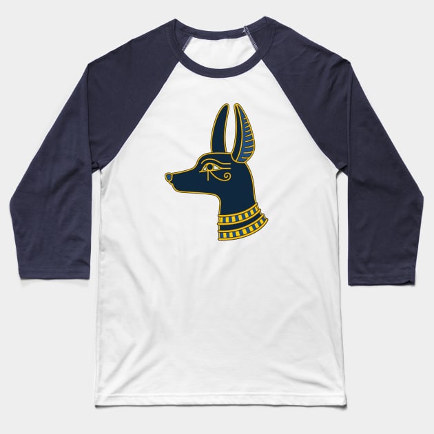 Ancient Egypt Anubis Baseball T-Shirt by The History of Egypt Podcast